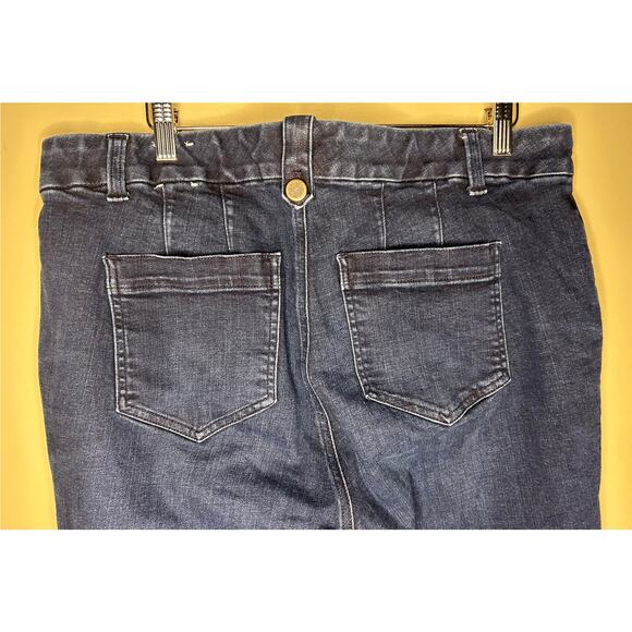 Talbots High Waist Wide Leg Trouser Jeans Dark Denim Pants Womens 16 W Wide - Picture 6 of 12